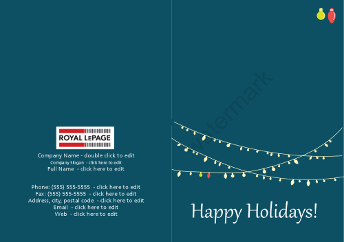 Royal Lepage Greeting Card - Lights 2