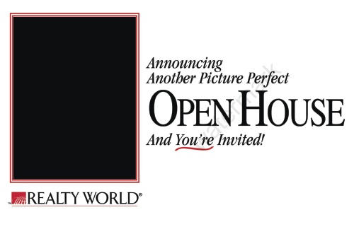 Realty World - Open House Postcard - 8.5” x 5.5"