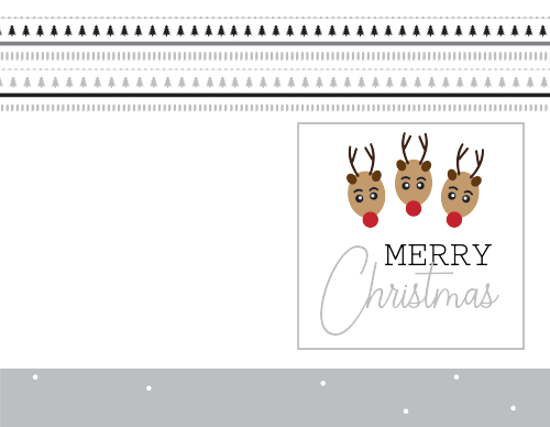 Christmas Greeting Cards - three deer