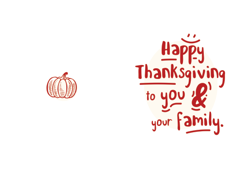 Thanksgiving - Happy Thanksgiving - Just Type 10x7