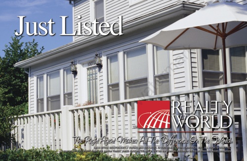 Realty World - Just Listed Postcard 8.5" x 5.5"