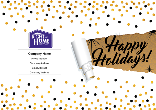 Right At Home - Happy Holiday White