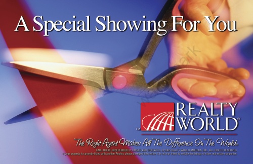 Realty World - Special Showing Postcard - 8.5” x 5.5"