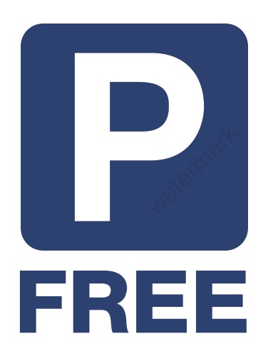 Free Parking Sign - Vertical