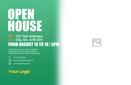 Postcard - RealEstate - Green 8.5x5.5
