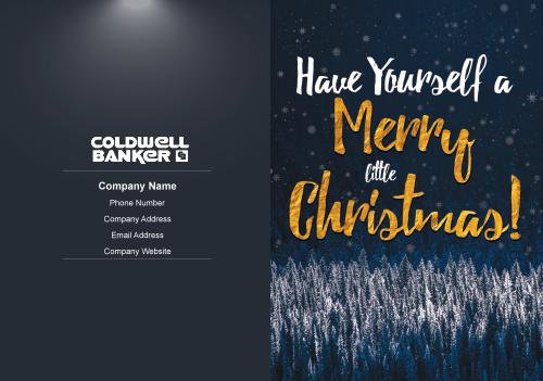 Coldwell Merry Greeting Card - Dark Theme