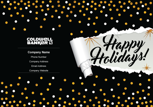 Coldwell Greeting Card - Happy Holiday Dark