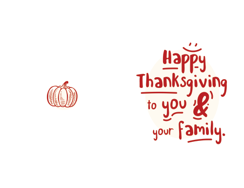 Thanksgiving - Happy Thanksgiving - Just Type 11x8.5