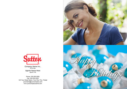 Sutton holiday photo blue ornament balls