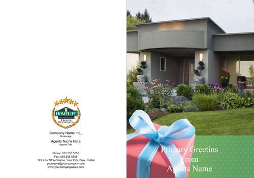 homelife home green background red gift