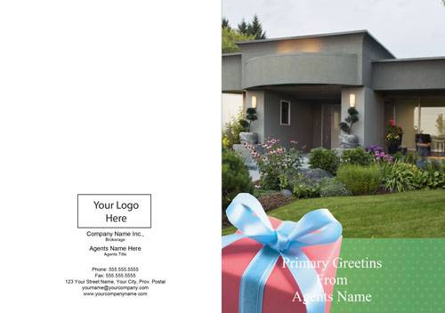 independent home green background red gift