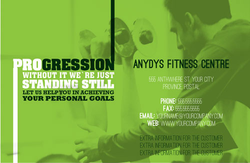 Fitness progression green