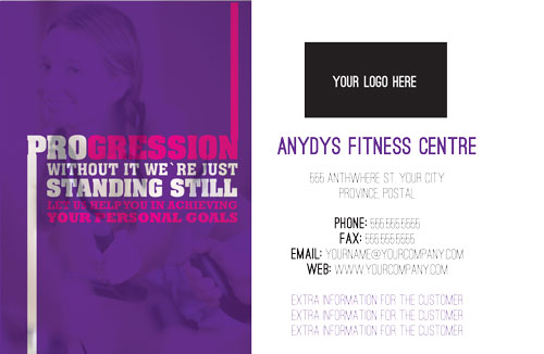 Fitness progression purple