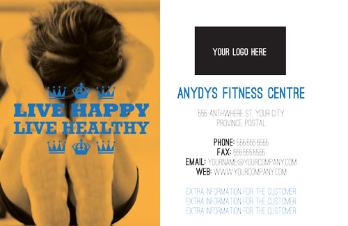 Fitness live happy blue
