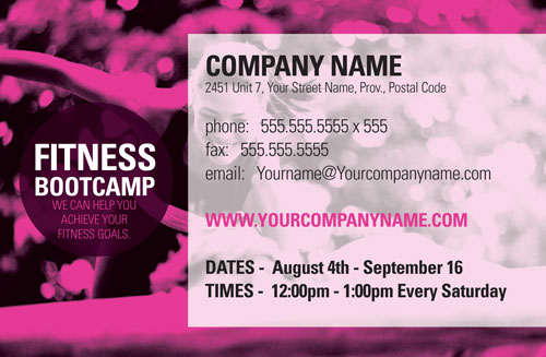 Fitness boot camp