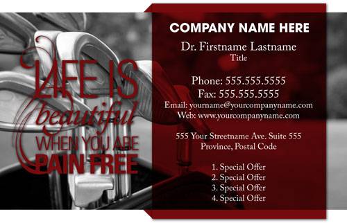 Chiropractor golf pain free