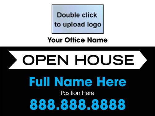 4mm Coroplast - Independent Agent Open House Arrow Right