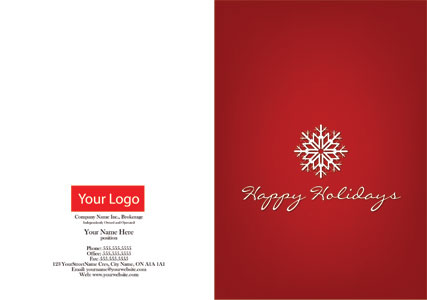 independent happy holiday red background snowflake