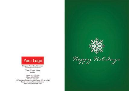 independent happy holiday green background snowflake