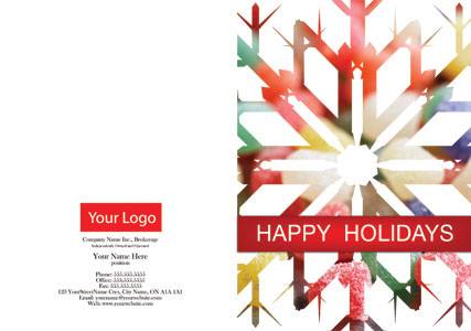 independent happy holiday candy snowflake plain font