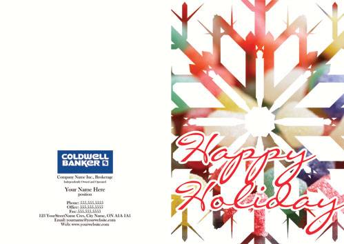 coldwell banker happy holiday candy snowflake script font