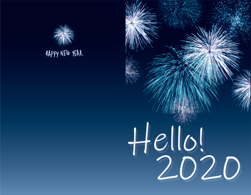 New Year - New year firework darker ver. - 11x8.5