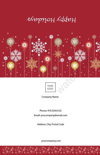 Occasion-Christmas-Holiday Card-Red-Lights