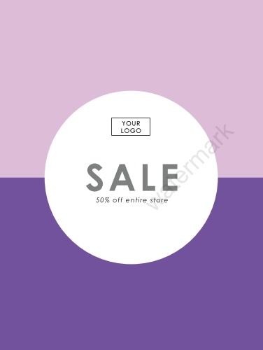 Generic Sale Sign-Coroplast-Purple and Pink