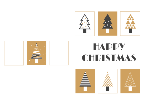Christmas Greeting Cards - gold tree boxes (1)