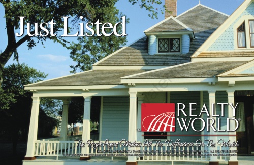 Realty World - Just Listed Postcard - 8.5" x 5.5"