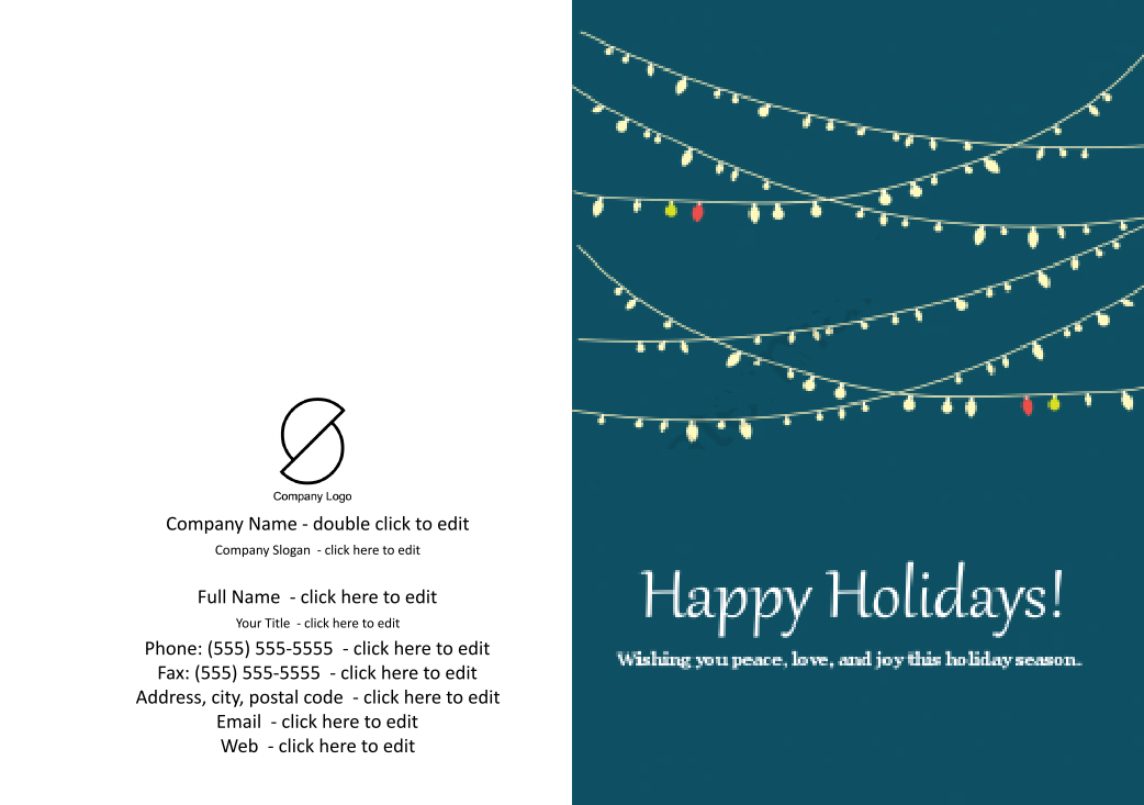 Greeting Card - Navy Blue Light