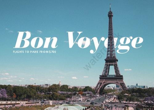 Travel Postcard - Paris - Front