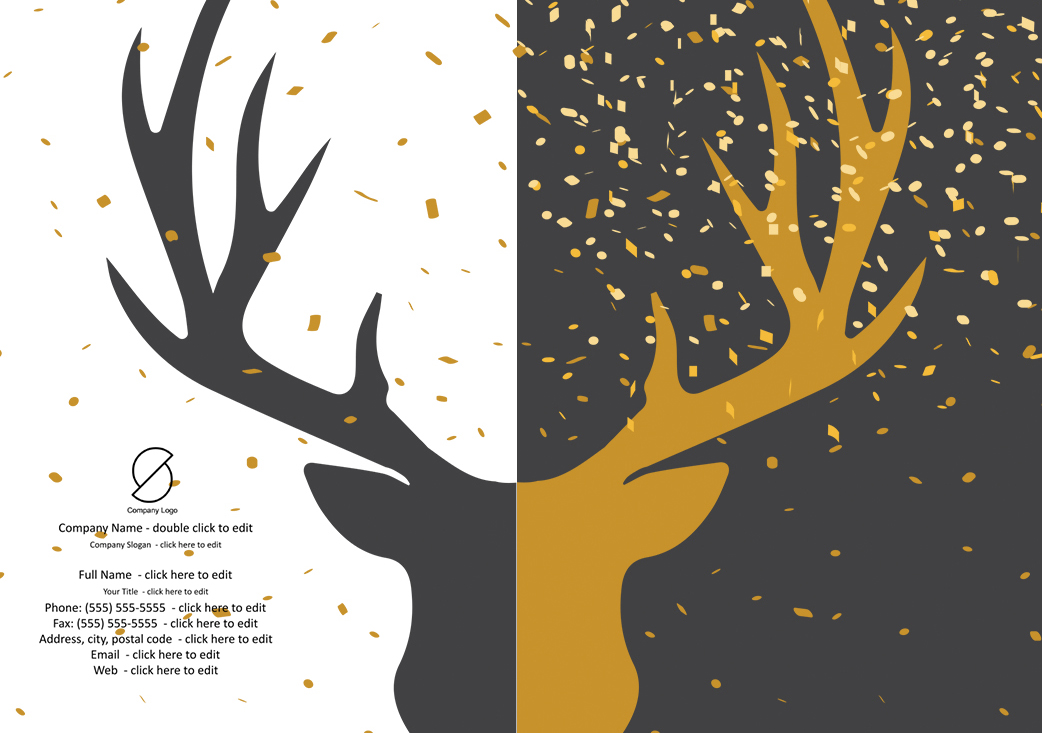 Christmas Greeting - Antler