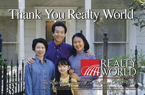 Realty World - Thank You Postcard - 8.5" x 5.5"