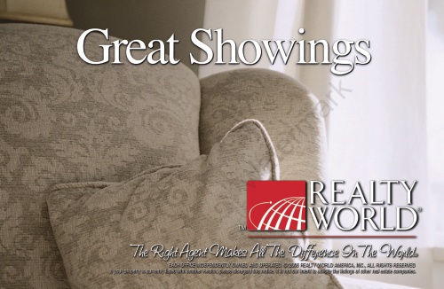 Realty World - Great Showings Postcard 8.5" x5.5"