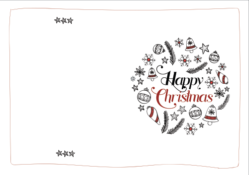 Christmas Greeting Cards - w/b Christmas artwork (1)