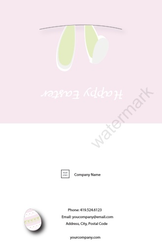 Occasion-Greeting Card-Easter-Pink-Ears