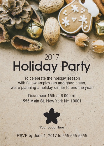 Holiday Party Postcard - Front