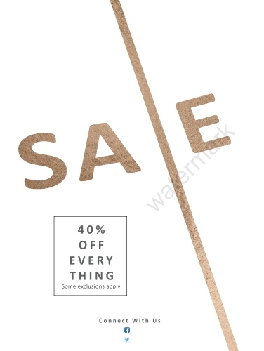 Generic Sale Sign-Coroplast-Rosegold