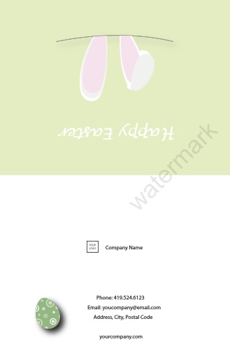 Occasion-Greeting Card-Easter-Green-Ears