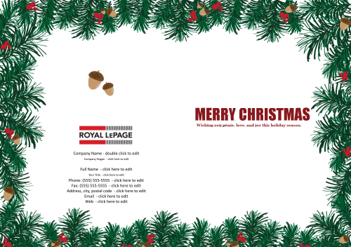 Royal LePage Greeting Card - Pine Leaves
