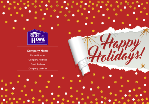 Right At Home - Holiday Greeting Red