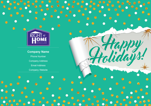 Right At Home - Happy Holiday Green