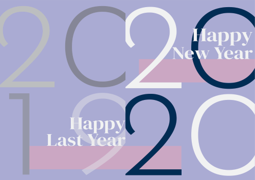 Greeting card- byehello purple ver. - 10 x 7
