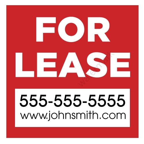 Lawn Sign - For Rent - 24x24