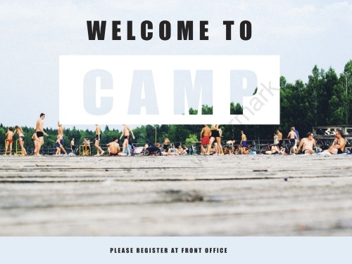 Welcome to Camp-Lawnsign