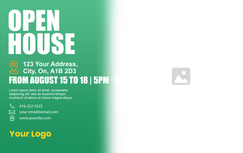 Postcard - RealEstate - Green 8x5