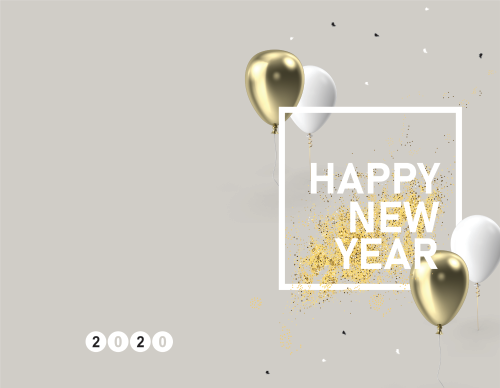 New Year - New Year Balloons - 11x8.5