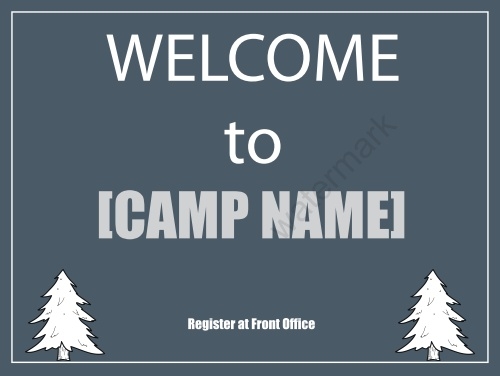 Welcome to Camp-Lawnsign-Blue
