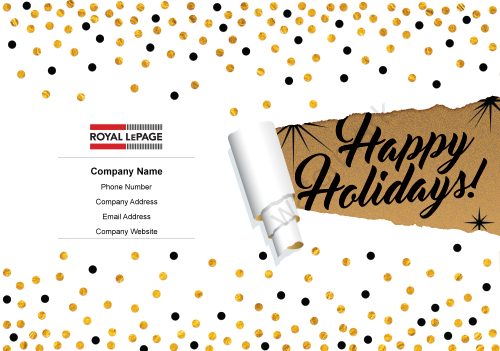 Royal LePage Greeting Cards - Happy Holiday White